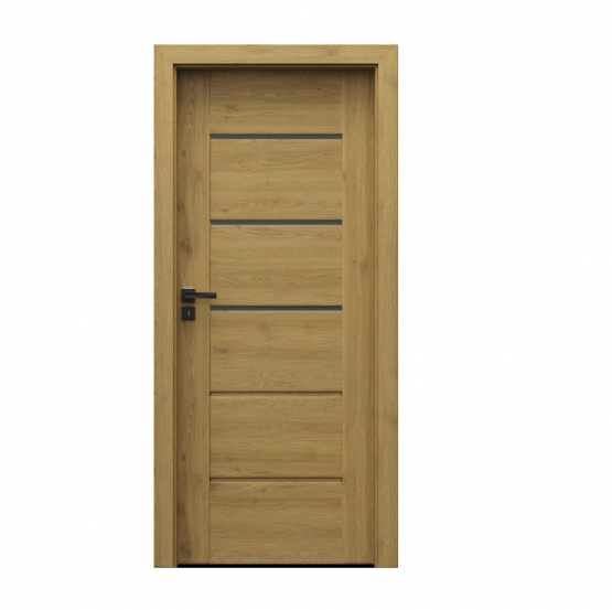 PORTA – drzwi wewnętrzne ramiakowe- KOLEKCJA VERTE PREMIUM E – DĄB NATURALNY – E3