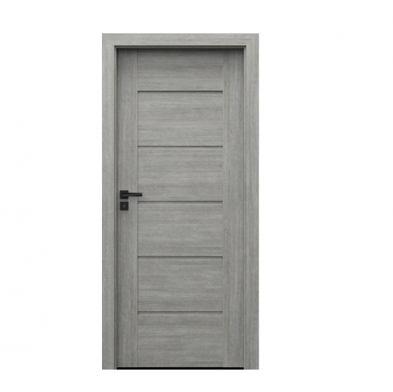 PORTA – drzwi wewnętrzne ramiakowe- KOLEKCJA VERTE PREMIUM E – DĄB SREBRZYSTY – E0