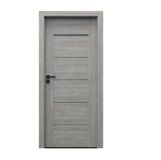 PORTA – drzwi wewnętrzne ramiakowe- KOLEKCJA VERTE PREMIUM E – DĄB SREBRZYSTY – E1