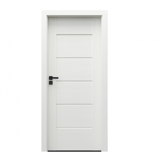 PORTA – drzwi wewnętrzne ramiakowe- KOLEKCJA VERTE PREMIUM E – WENGE WHITE – E0