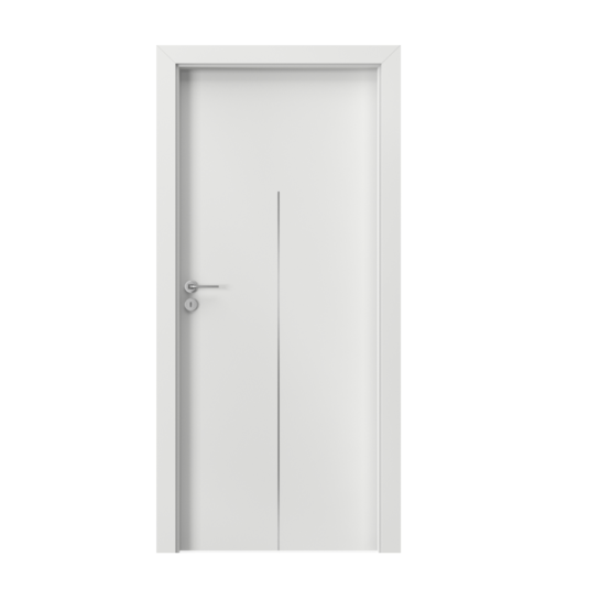 PORTA – drzwi wewnętrzne płytowe- KOLEKCJA LINE- H.1 – BIAŁY