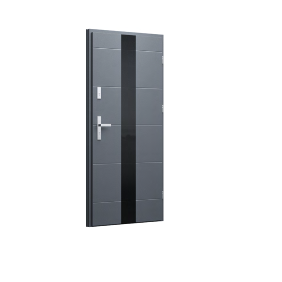 DRZWI STALOWE WIKĘD – TERMO PRESTIGE LUX – KOLEKCJA GLASS FRONT – WZÓR GF02