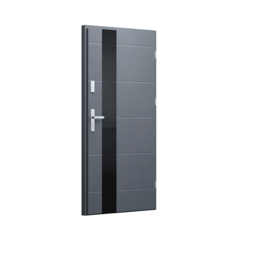 DRZWI STALOWE WIKĘD – TERMO PRESTIGE LUX – KOLEKCJA GLASS FRONT – WZÓR GF02a
