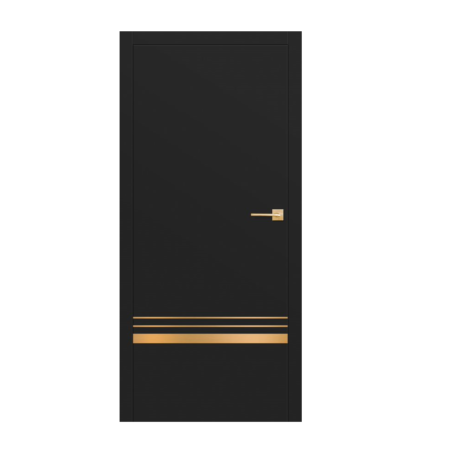 ERKADO – drzwi wewnętrzne płytowe – ALTAMURA LUX 418 – CZARNY