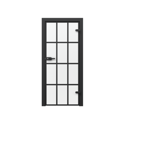 PORTA – drzwi wewnętrzne szklane-KOLEKCJA GLASS-SZYBA MATOWA ZE SZPROSAMI