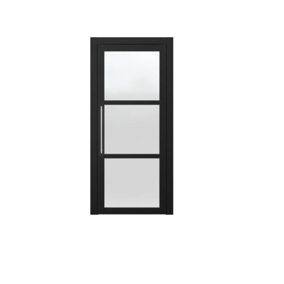 PORTA – drzwi wewnętrzne szklane-KOLEKCJA LUMIA-CZARNY 1