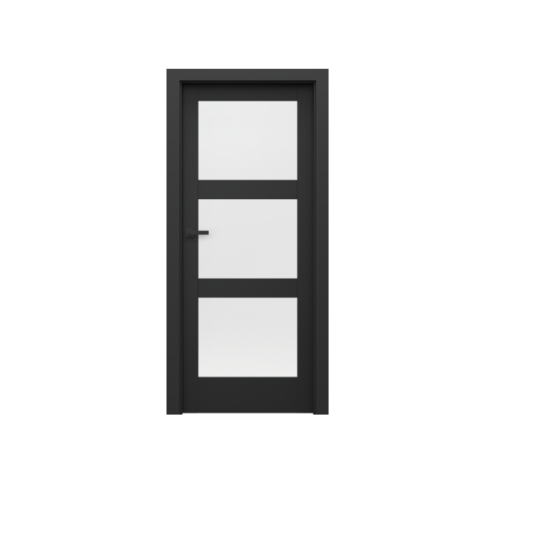 PORTA – drzwi wewnętrzne ramiakowe- KOLEKCJA VERTE HOME CZARNY – N3