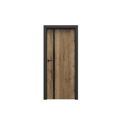 PORTA LOFT model 4.A z czarną szybą i ościeżnicą