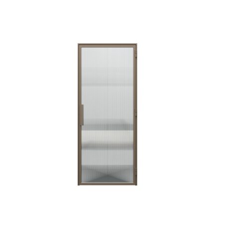 PORTA LOFT STALOWE model 0 Szyba Ryflowana