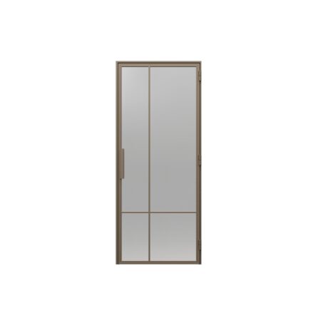 PORTA LOFT STALOWE model 5 szyba dymiona
