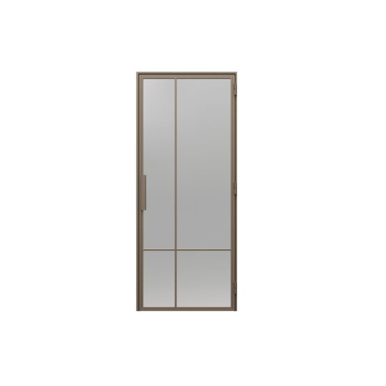 PORTA LOFT STALOWE model 5 szyba dymiona