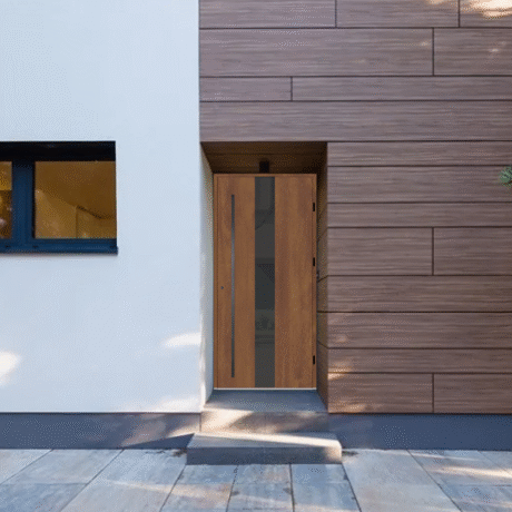 DRZWI STALOWE WIKĘD – TERMO PRESTIGE LUX – KOLEKCJA GLASS DESIGN – WZÓR GD04